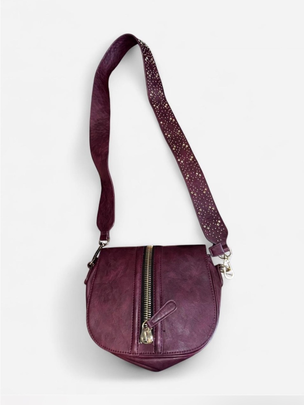 Madison West Burgundy Crossbody Bag
